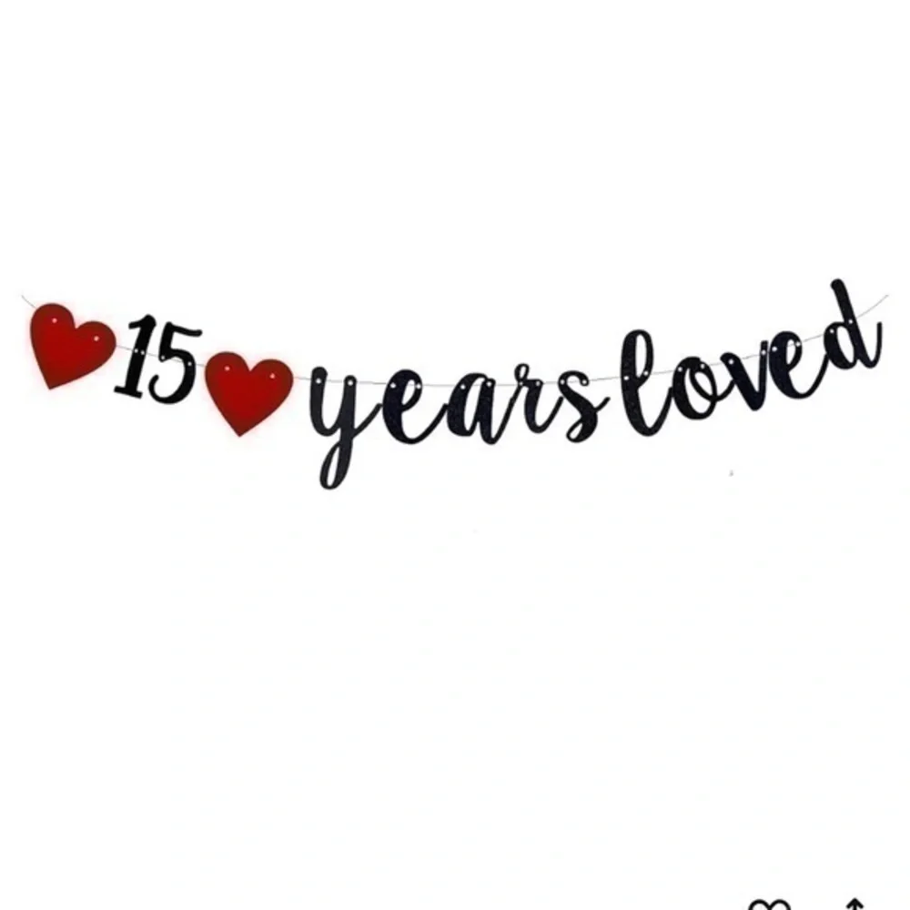 NEW 15 years loved banner